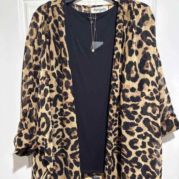 Leopard kimono cardigan - Picture 3 of 7